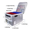 File Box with Lock, Fireproof Document Box File Organizer Box,