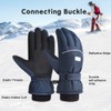OOPOR Children's Winter Warm Waterproof Ski Gloves - Non-Slip Skating