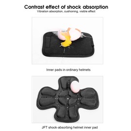 Universal Helmet Padding, Helmet Padding, Shock Absorption, Buffering, Easy Installation, Comfortable for Motorcycles (3 Small Saw Blades and 1 Large Saw Blade)