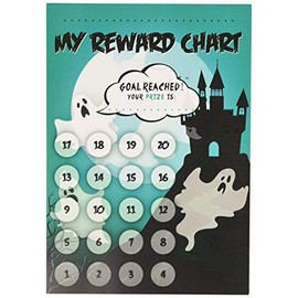 School Stickers A4 Haunted House Reward Chart and Stickers - Bumper Pack