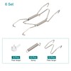 uxcell 6Pcs Plate Hanger, 4/5 Inch Stainless Steel Invisible Wall