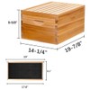 8-Frame Beehive Box Langstroth Deep Brood Box Dipped in 100%