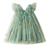 NNJXD Baby Girl Flower Embroidery Tulle Dress Butterfly Toddler Birthday