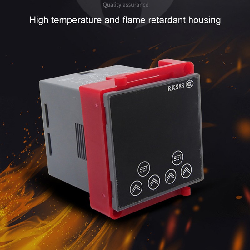 Time Relay LCD Display Multifunctional PP Flame Retardant Housing Delay