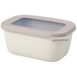 Rosti Mepal 998152 Circular Rectangular Storage Container, 25.5 fl oz (750 ml), Nordic White