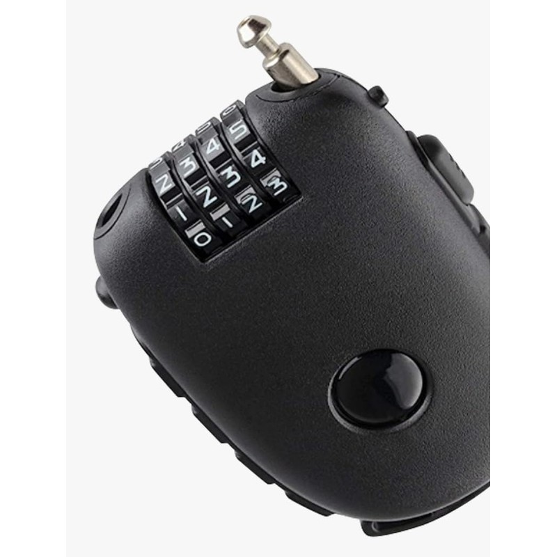 Compact Cable Lock, Combination Lock with Wire Rope (75 cm),