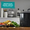 MIRRO 7.75 Qt Enamel Stock Pot for Canning, Black