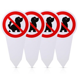 No Dog Toilet Sign Large 30 x 15 cm Das Ist Kein Hundeklo Sign Dogs Verboten Kacken für Saubere Weg Lawn Park Playground Pack of 4