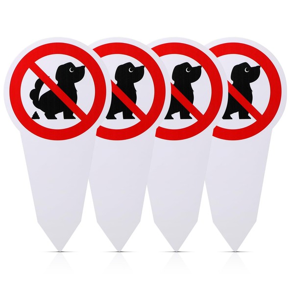 No Dog Toilet Sign Large 30 x 15 cm Das