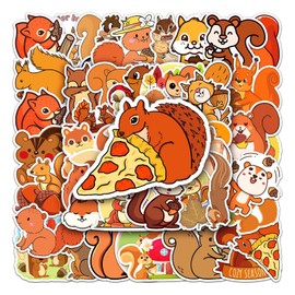 Squirrel Stickers Pack of 50 Skateboard Graffiti Stickers Motorcycles Bicycle Snowboard Luggage Laptop Car Suitcase for Children and Teenagers Waterproof Vinyl Stickers