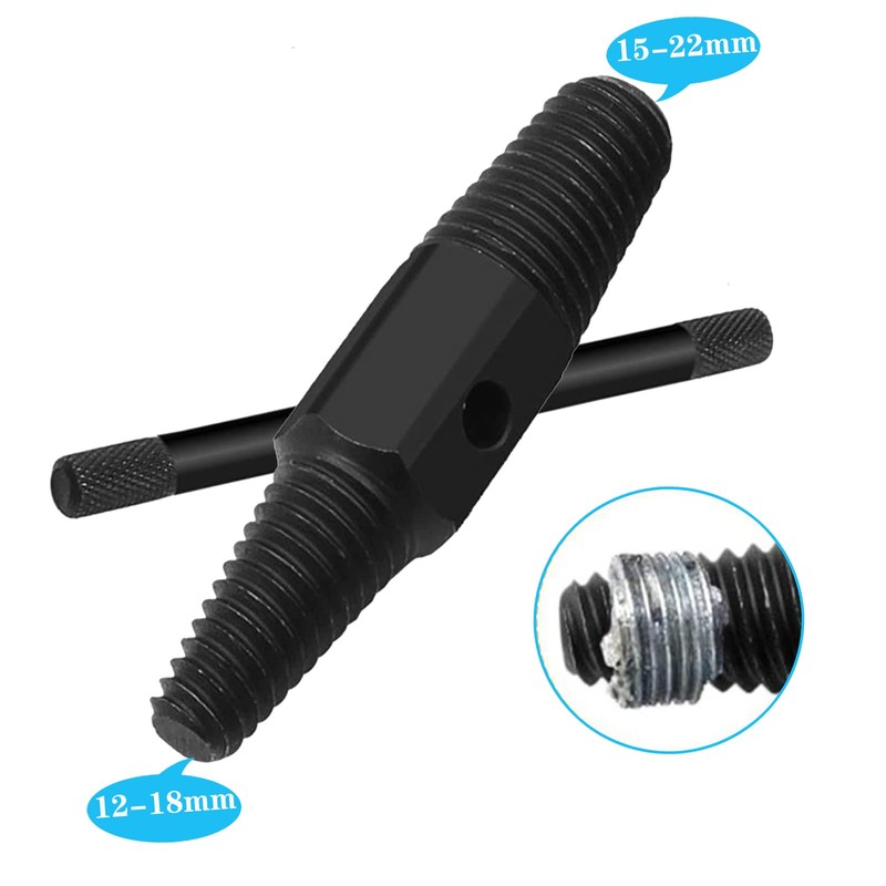 Yuentoen Screw Extractor Set, Double Head Screw Extractor 1/2 and