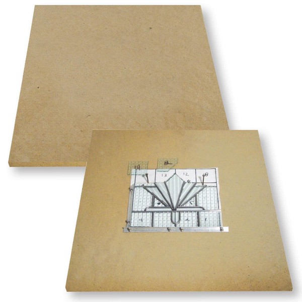 Delphi Glass Heat Resistant Homasote Board 2 Pack - 16 Inch x 24 Inch X 1/2 Inch Each