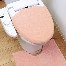 Kakiuchi Choice All Fit Toilet Lid Cover, Solid Pink