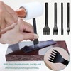 Leather Craft Hole Punch Tool Set, 4 Pieces, 5mm Diamond