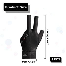 Billiard Gloves, Billiard Pool Cue Gloves, Snooker Gloves, Professional Billiard Gloves, Adjustable Pool Gloves, Breathable Billiard Gloves for Carom Games, Snooker, Pool Games