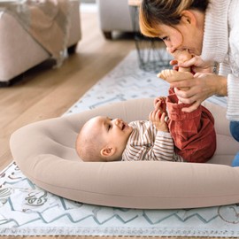 Happle sunny Baby Lounger for Newborn: Skin-Friendly & Breathable for 0-12 Months Infant Tummy Time & Playtime - Portable & Lightweight for New Parents Home Use & Travel