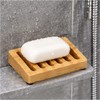 Bamboo Soap Dish for Bathroom & Shower – Self-Draining Design