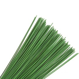 Stub Wire - Green Florist Wires - 12" Inch (30 cm)- Choose from 18 19 20 22 24 26 28 Gauge (12" - 19 Gauge - Green)