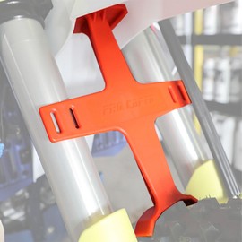 Runfarr Dirt Bike Fork, Motorcycle Fork Protection Transport, Suspension Support Fork Stabiliser Transport Tool for Pit Dirt Bike Motocross Supermoto Enduro Orange