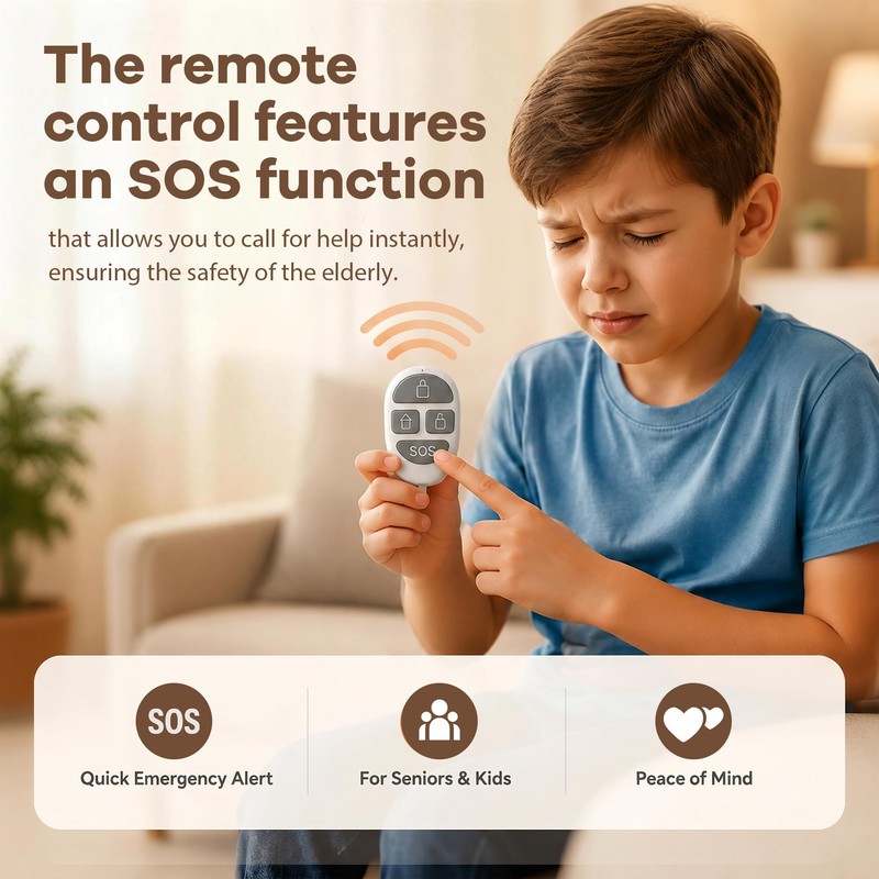 Home Security System Wireless, Smart WiFi Alarm System DIY Kit