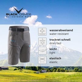 Black Crevice Herren Trekking Shorts, blau, L