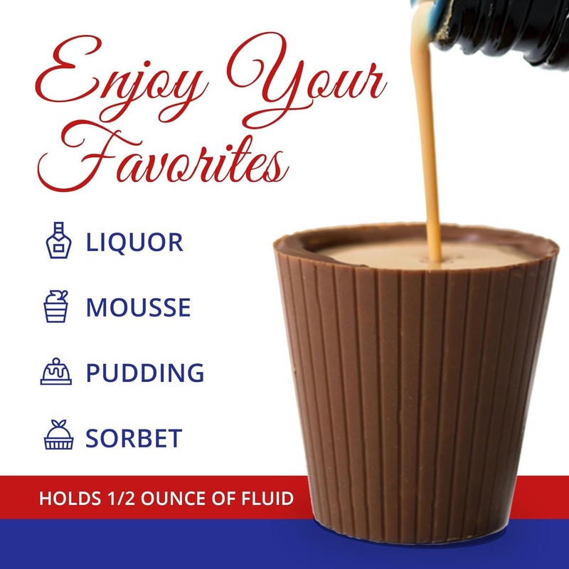 64 Milk Chocolate Dessert Cups Certified Kosher-dairy