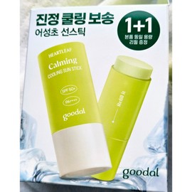 Goodal Clear Houttuynia Cordata Soothing Cooling Sun Stick 38g (19g + Refill 19g), 1 Count, 19g / 구달 맑은 어성초 진정 쿨링 선스틱 38g (19g+리필 19g ), 1개, 19g