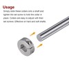 sourcing map 4pcs Shaft Collar 16mm Bore Aluminum Alloy Set
