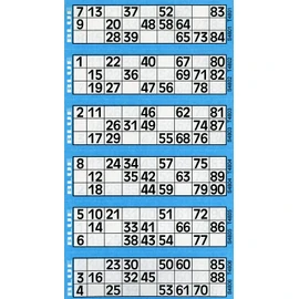 Thomas & Anca Club Supplies Ltd 600 Bingo Tickets - Pad of Blue 6 to View Flyers