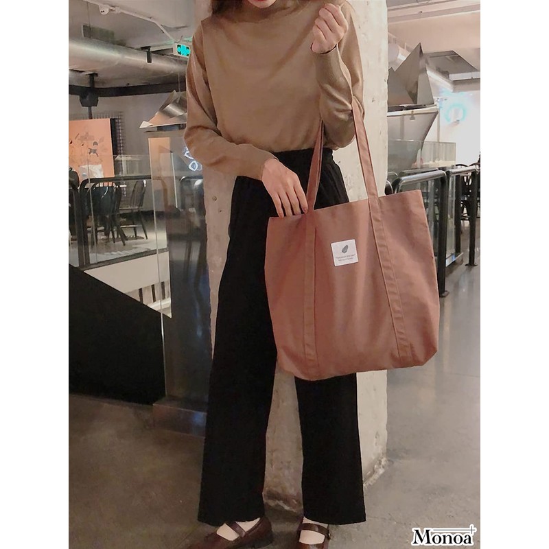 Monoa Women's Tote Bag, Fashion, Canvas, Handbag, Foldable, Eco Bag,