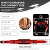 Weight Lifting Belt Double Strength 5.5 Padded Neoprene Back Gym