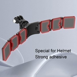 Casco Chin Strap Mount, Casco de Motocicleta Chin Mount para Cámara de Acción, 3 Secciones Desmontable Doble Cara Ddhesive 360 Grados de Rotación