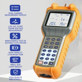 RY S110 Pro CATV Cable Tester - 47-870 MHz Coax Cable Tester Tracer Coaxial Wire Continuity Checker, TV Handle Signal Level Meter DB Tester Meter