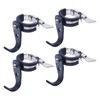 Chinflly Tube Hook,Stainless Steel Adjustable Shelf Pole J Hooks Fit
