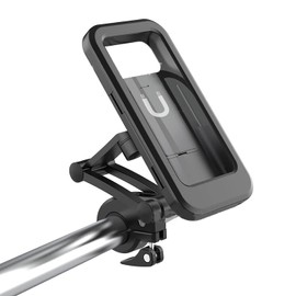 Soporte para Teléfono para Bicicleta, Pantalla Táctil a Prueba de Agua, Soporte para Teléfono para Motocicleta, Rotación de 360 ​​​​Grados, Reconocimiento de Huellas