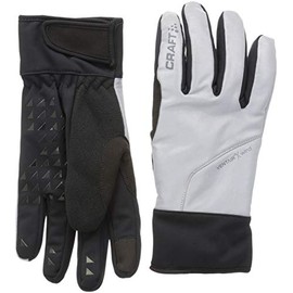 Craft Unisex Siberian Glow Waterproof Reflective Bike Cycling Gloves, Black, Large