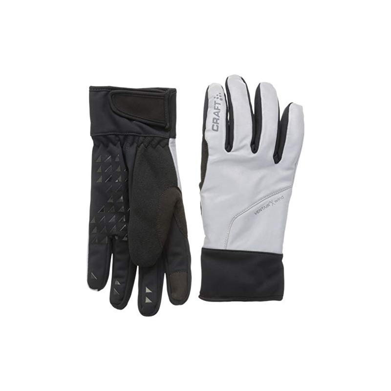 Craft Unisex Siberian Glow Waterproof Reflective Bike Cycling Gloves, Black,