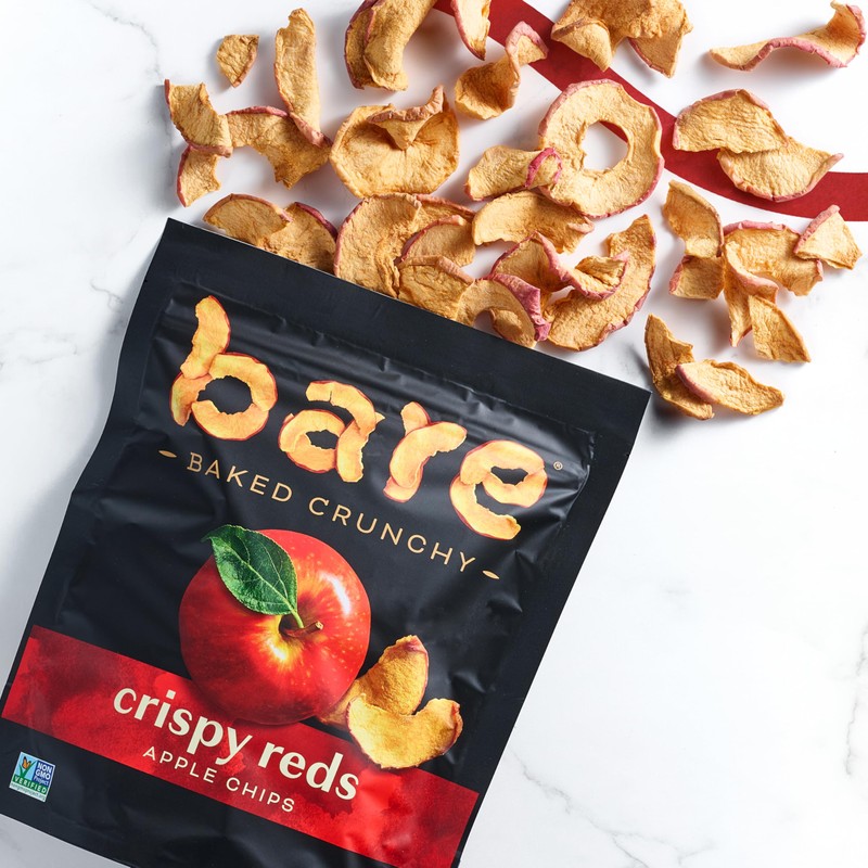 Bare Baked Crunchy, Apples Fuji & Reds, 3.4 Ounce (Pack