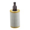 HU7025Z Mann - Elemento de filtro de aceite, sin metal (paquete de 2)