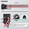 QTEATAK DPDT 6 Pins 3 Position ON/Off/ON Pre-Wired Black Rocker
