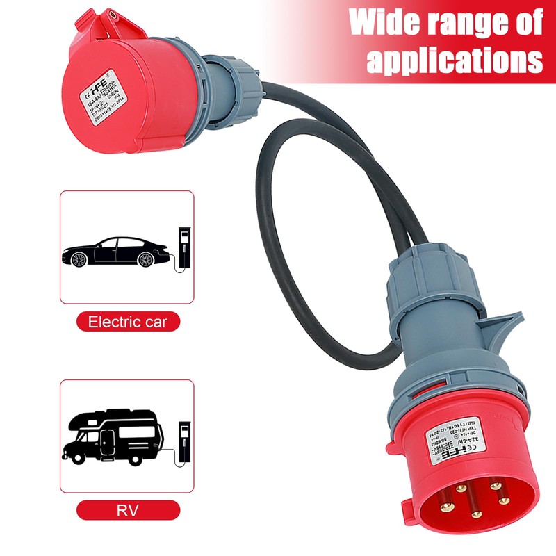 CEE High Current Adapter, 32A to 16A 5G2.5 5P, 32A