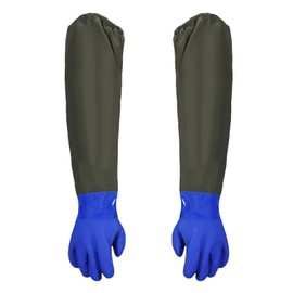 sinzau Pond Cleaning Gloves, A Long Section of Safety Work Gloves, 74 CM