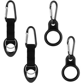 JEYORZY Pack of 4 Bottle Holder Belt, Water Bottle Buckles Holder, Carabiner Bottle Holder, Water Bottle Buckle, Nylon Belt Bottle Holder Clips, Water Bottle Hooks, Water Bottle Buckle