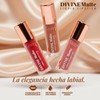 Divine Matte Labial Líquido Mate de Larga Duración, Labial Mate