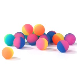 WELLGRO Frost Bouncy Balls, Diameter 24 mm, Colourful Bouncy Balls, Party Bags, Tombola - Choice of Quantities, Quantity: 60 Pieces
