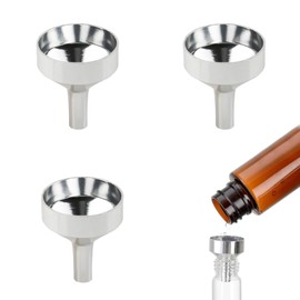 3 Pieces Small Funnel,Metal Mini Funnels,Hip Flask Funnel,Mini Funnel Stainless Steel Funnel Kitchen Set Small Hip Flask Funnels with Metal Funnels Transferring Liquid Oil Powder for Filling Bottles