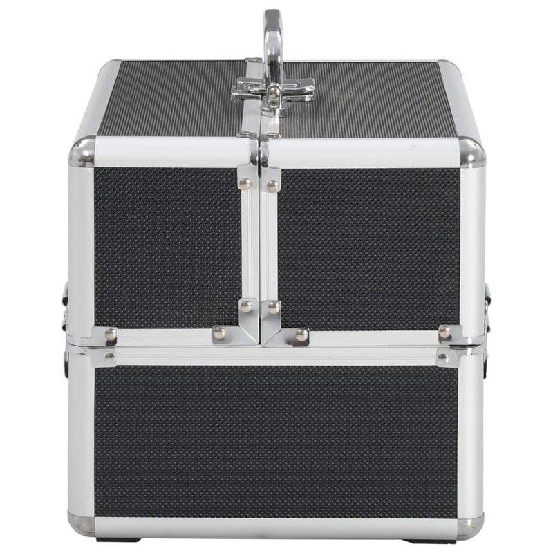 vidaXL Make-up Case Luggage Toiletry Cosmetic Bag Portable Lockable Storage