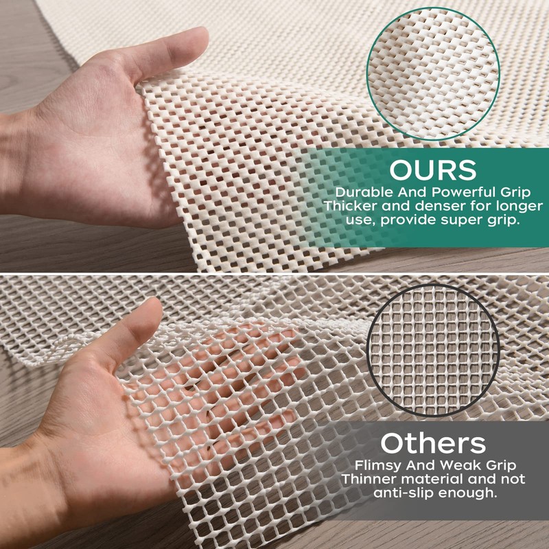 BAGAIL BASICS Non Slip Rug Pad Gripper 9 x 12