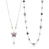 Anna Sui SAMN190655XV Butterfly Motif 2-Piece Necklace Set, Metal, No
