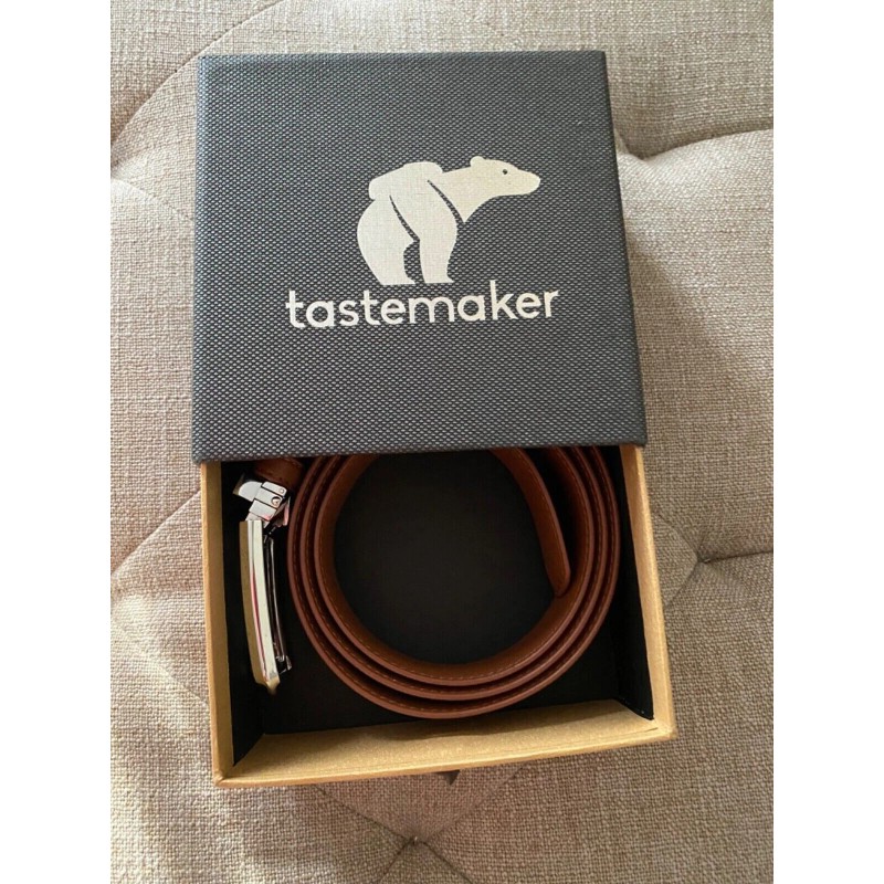 Tastemaker New Tastemaker Vegan Leather brown mens Belt Size XL